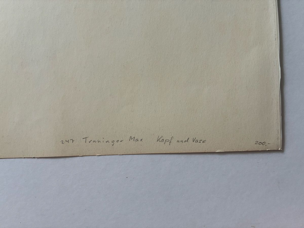 Grafica & Litografie: Max Truninger, Kopf und Vase – Usato da Zürich venduto da 718zzQk99 3