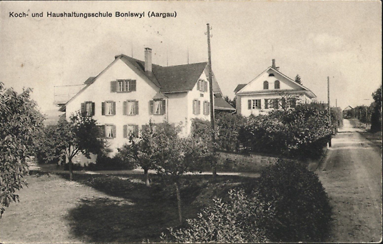 Cartoline postali: Boniswil AG Koch - und Haushaltungsschule , 1911 – Usato da Solothurn venduto da Bepposol