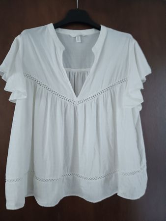 wunderschöne baumwolle bluse neuwertig 
