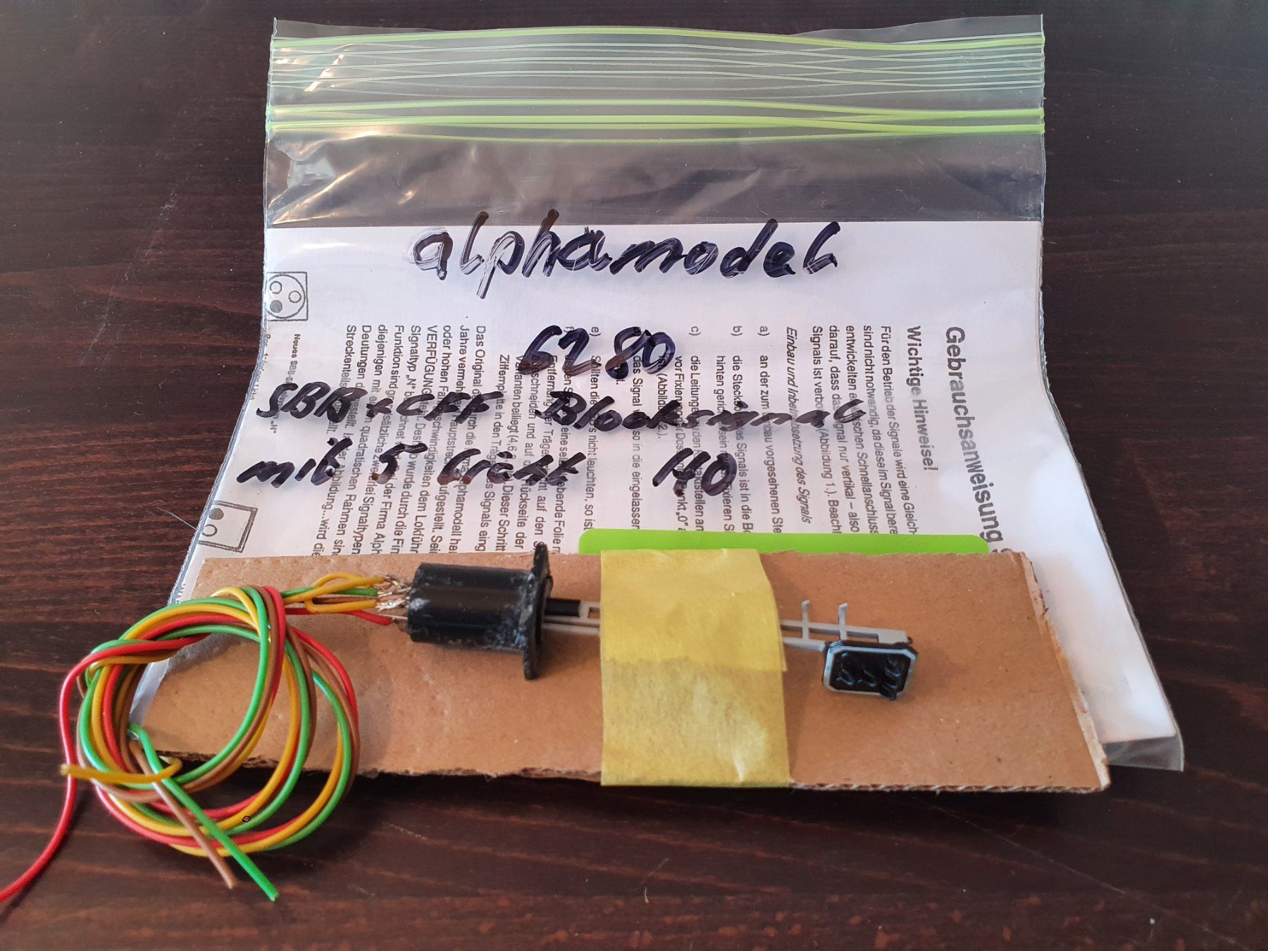 Modellini di ferrovie: ALPHAMODELL HO: SBB BLOCKSIGNAL 6280 – Usato da Biglen venduto da taunus82