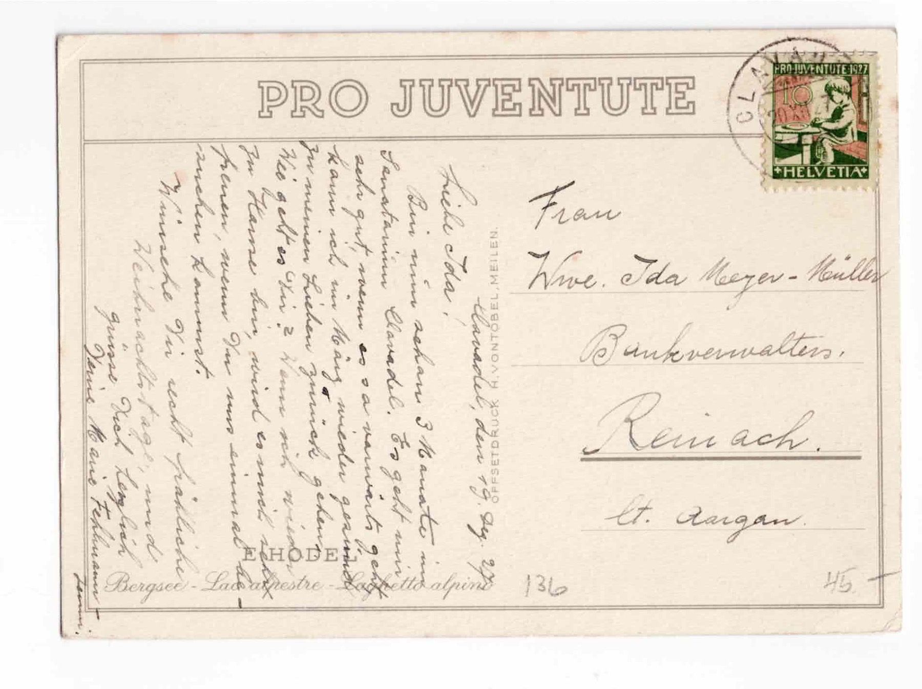 Cartoline: 1 Karte Pro Juventute – Nuovo (secondo la descrizione) da Koblenz venduto da Markenhimmel