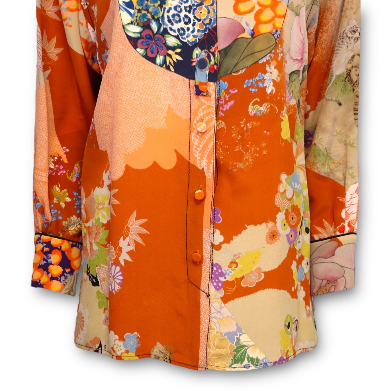 Gucci Blusen: Gucci Seidenbluse bunt gemustert IT 40 DE 36 – Gebraucht aus Binningen von Designerlabels 4