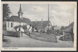 Dättlikon Teilansicht mit Kirche