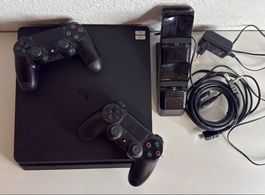 Playstation 4 Slim Konsole mit Zubeh. guter Zustand