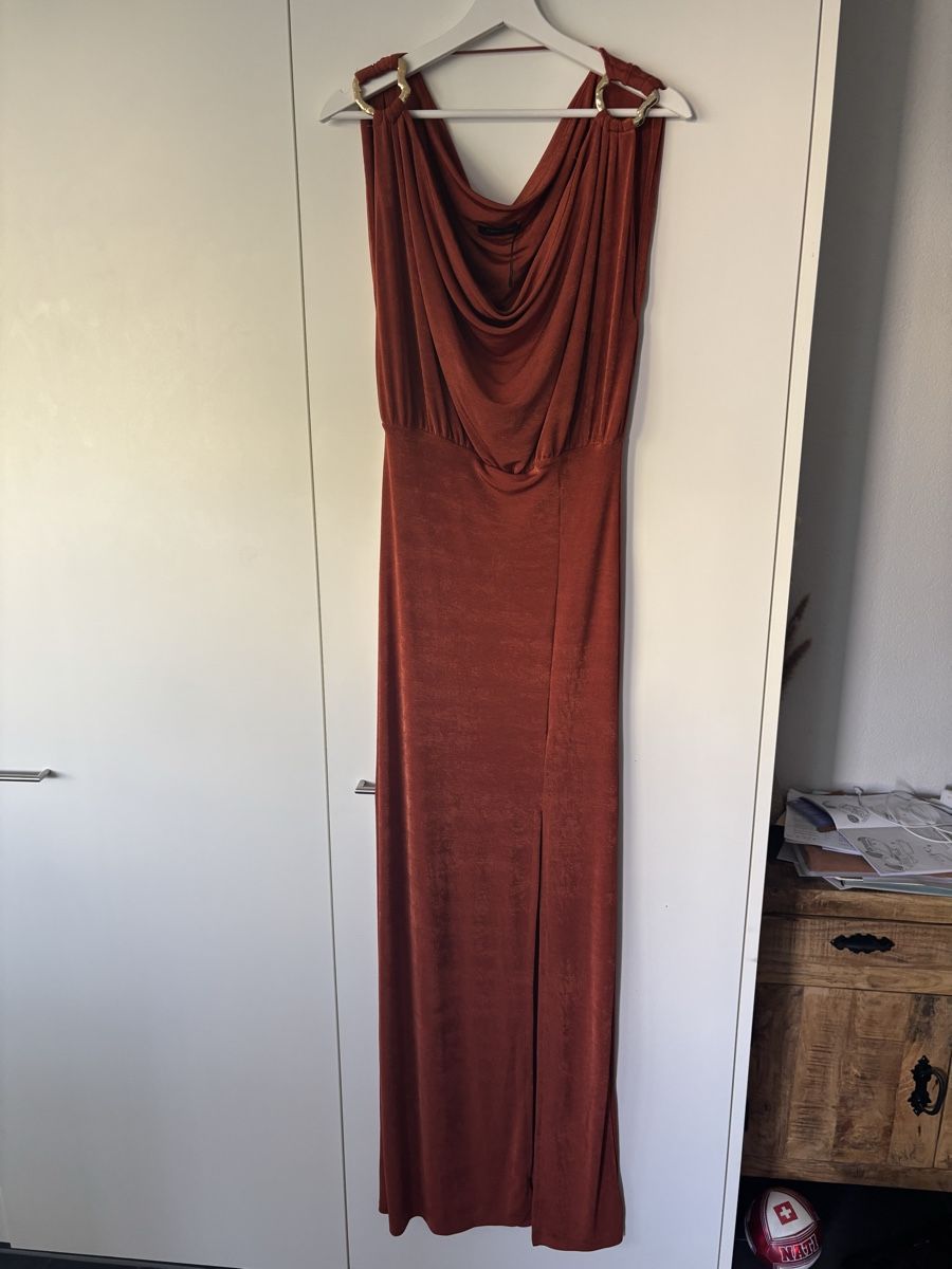 Robes: Maxikleid Grösse 36 dunkelorange mit Schlitz – Neuf (Voir description) à Rupperswil par xyzcr97