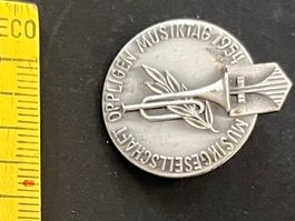 Musikgesellschaft Oppligen 1954 Musiktag, Abzeichen vintage