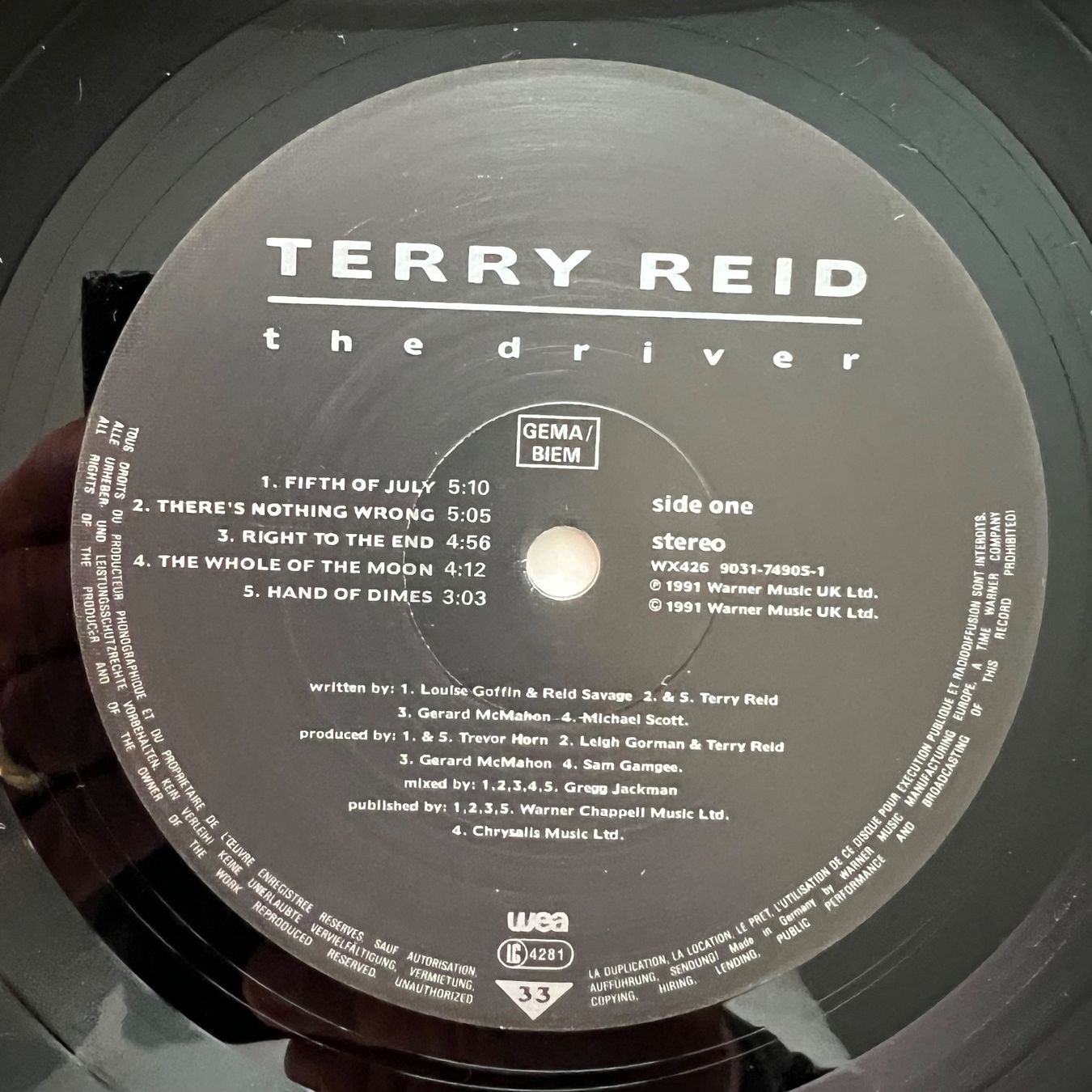 Schallplatten: Terry Reid - The Driver / 1. D-Press. 1991 - Very nice – Gebraucht aus Gais von soundcave57 2