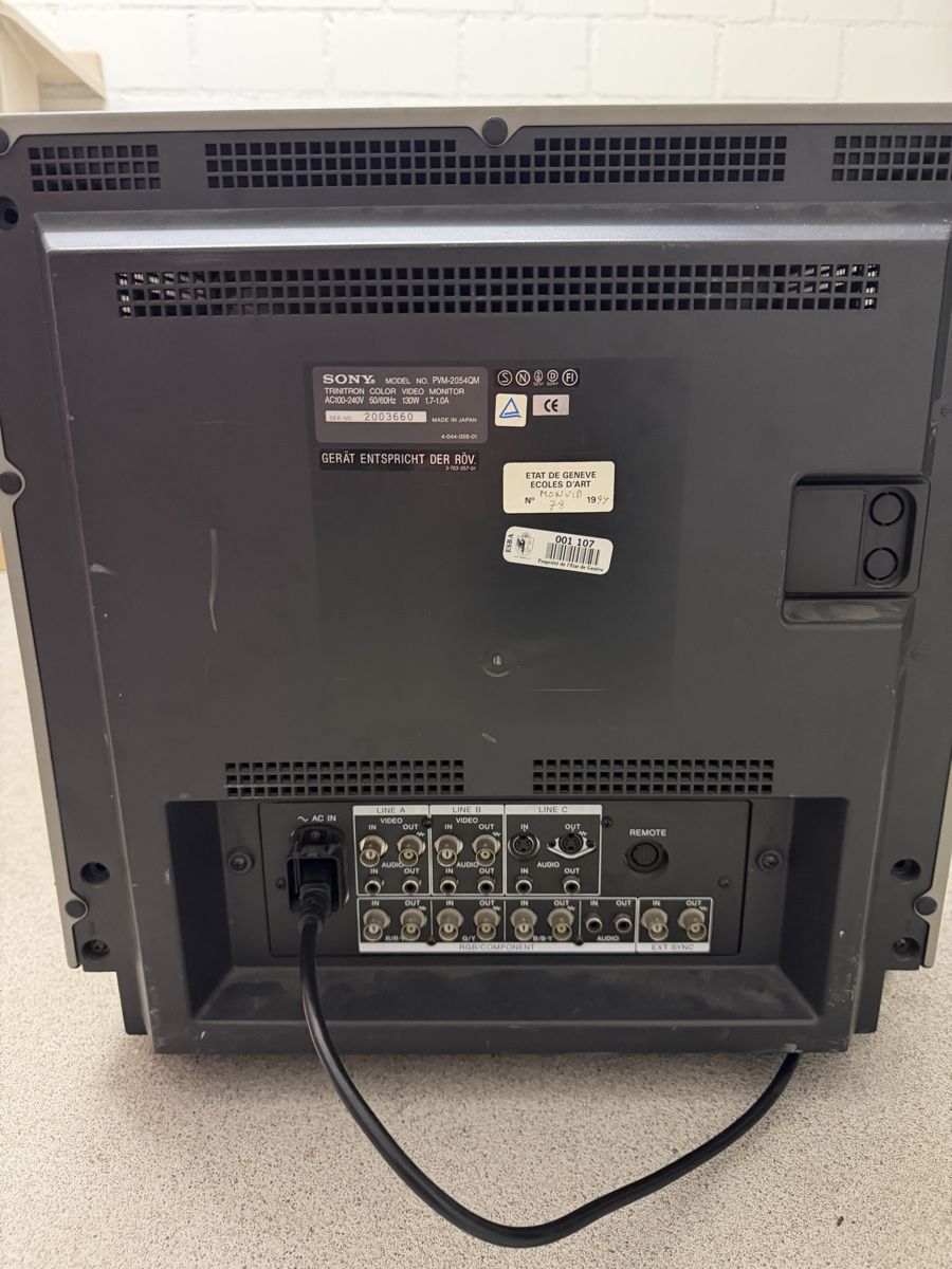Televisori: Sony 2054QM PVM – Usato da Solothurn venduto da SuperSilserli 2