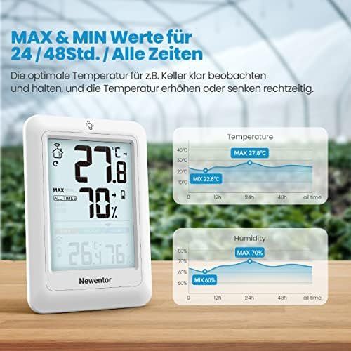 Sonstiges für Haushalt & Wohnen: MAX MIN Thermometer innen aussen 24 48 Std. alle Zeiten – Neu und originalverpackt aus Hundwil von Mr.Wong 6