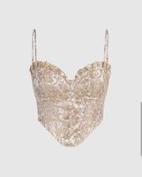 Beiges Corsagentop Gr S *neu*