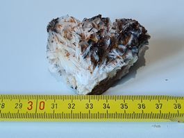 ✨ Mineralienstufe Vanadinit-Kristalle auf Baryt (VB70)