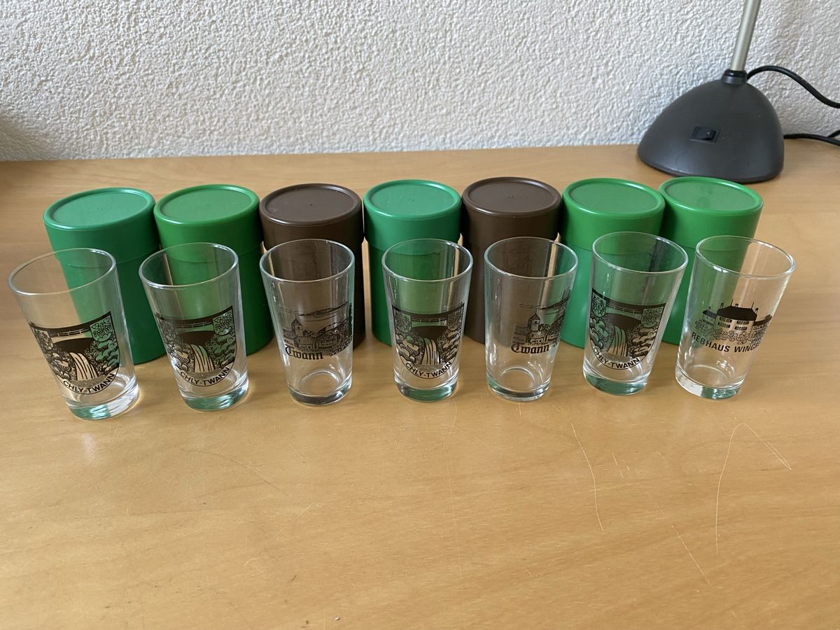 Bicchieri: 7 Weissweingläser Twann in Box – Usato da Studen BE venduto da Pitsch445
