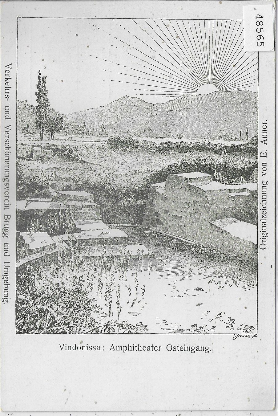 Cartoline postali: Vindonissa: Amphitheater Osteingang – Usato da Ettingen venduto da Kartenplanet