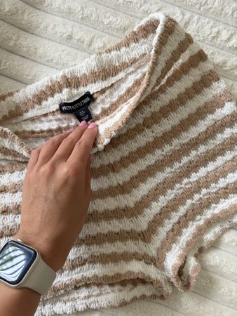 Striped cozy shorts XS
