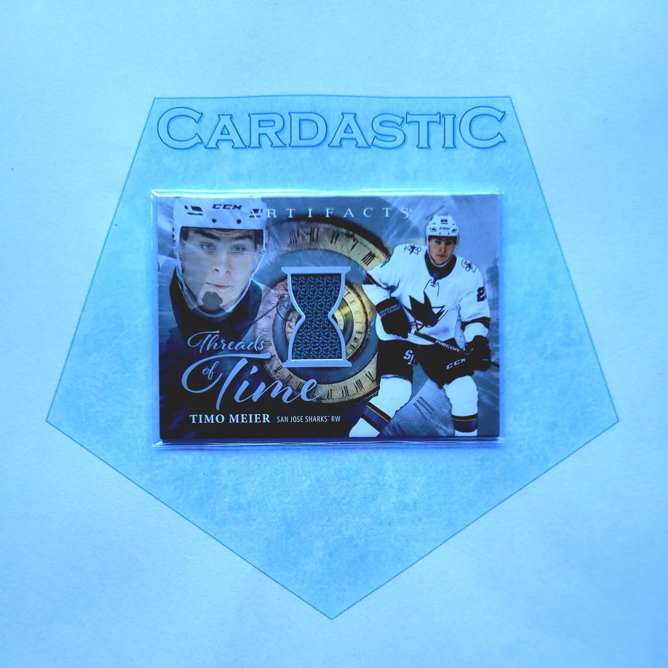 NHL Carte collezionabili: Timo Meier 2025-26 Artifacts Threads of Time Jersey – Usato da Laufen venduto da Cardastic