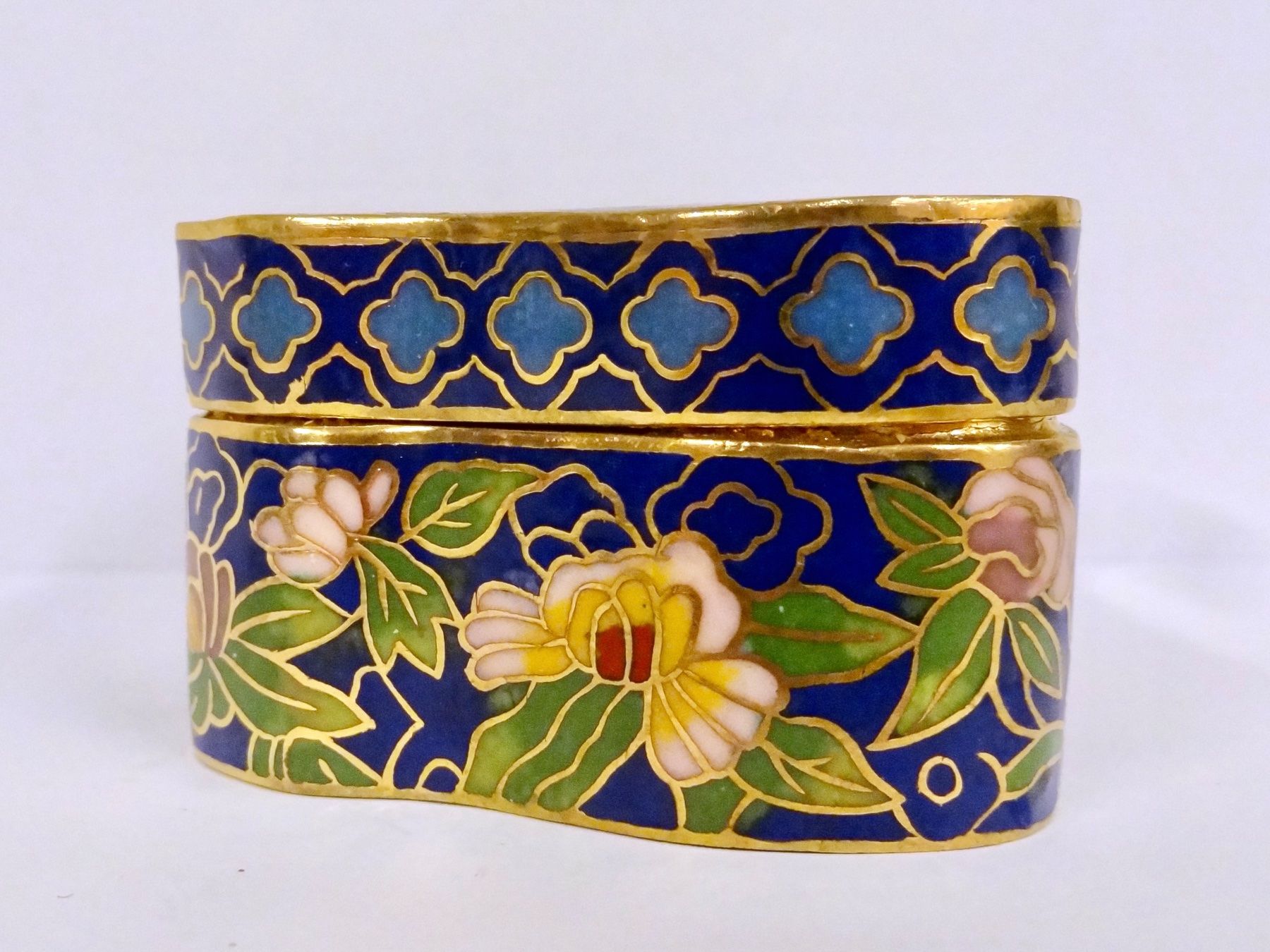 Tutte le decorazioni: Schmuckdose Schmetterling Blumen Dose Messing Emaille floral – Nuovo (secondo la descrizione) da Kerzers venduto da djstarsky73 3