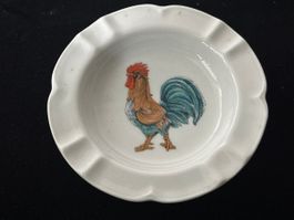Haviland Limoges Aschenbecher Hahn Frankreich Vintage Deko T