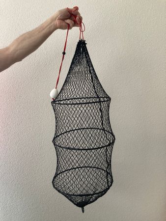 Angeln Fischnetzbeutel 70cm hoch 30cm Durchmesser