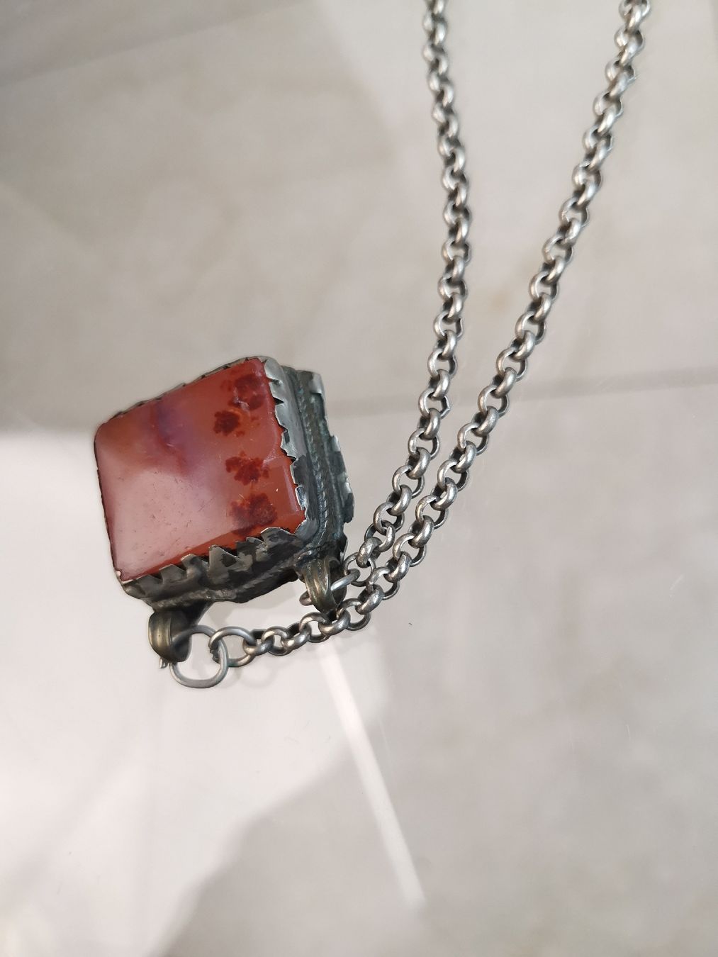 Ketten: Alt Persian Low Silver Carnelian Necklace – Gebraucht aus Erlinsbach SO von Meytalien 2
