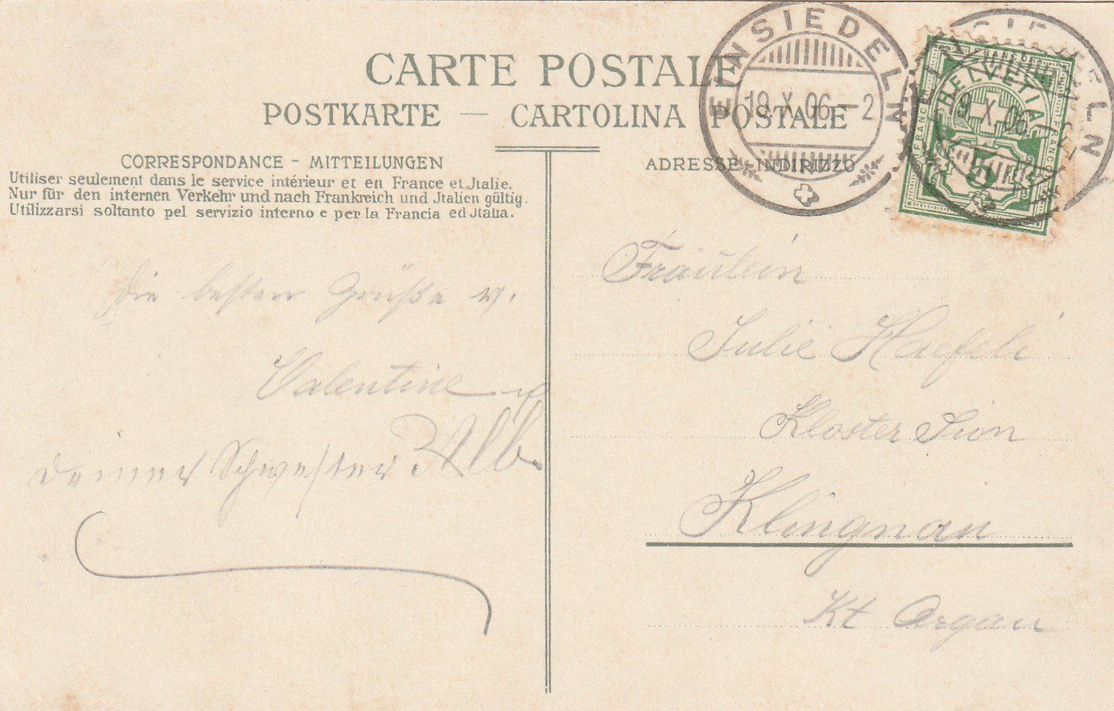 Cartes postales: Einsiedeln 2-bildrig – D'occasion à Rorschacherberg par fratovi2 1