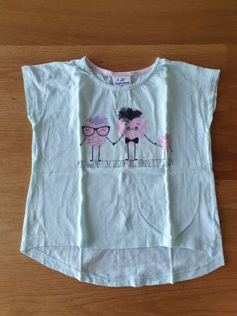 T-Shirt Erdbeerfamilie hellmint Gr. 122