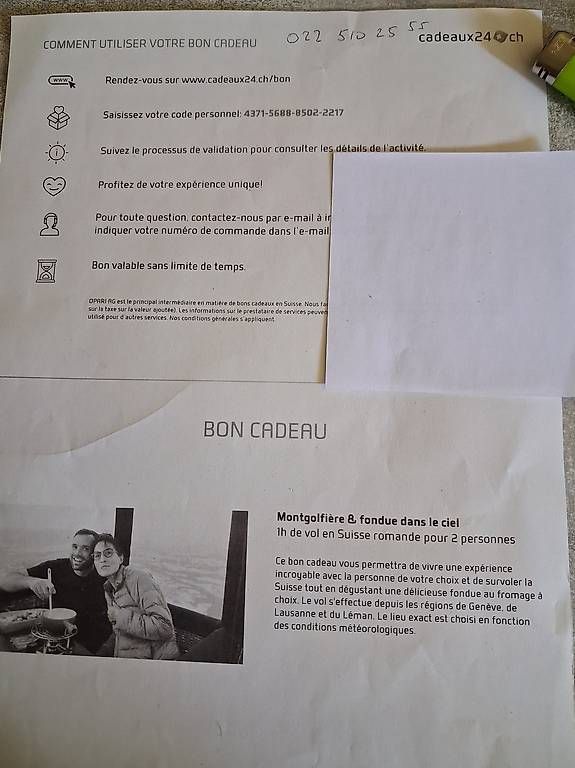 Cartoline postali: Vol en montgolfière  – Usato da Les Valettes (Bovernier) venduto da christianamiet