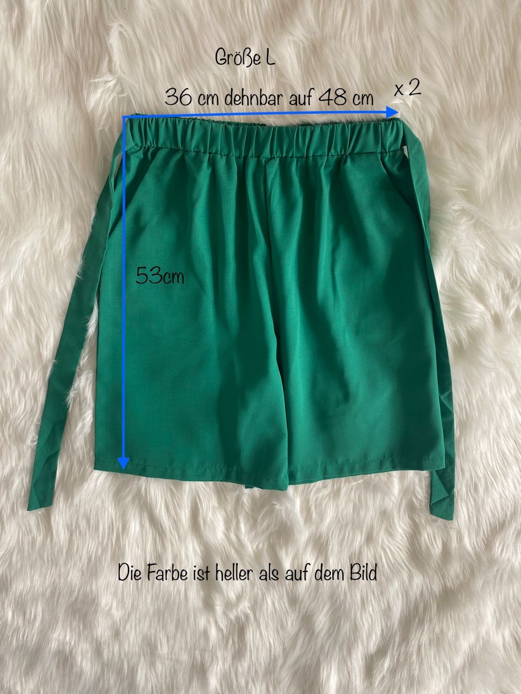 Pantaloni: Grüne Damenshorts, Größe L, elastischer Bund – Nuovo (secondo la descrizione) da Duebendorf venduto da Alexandertreyer