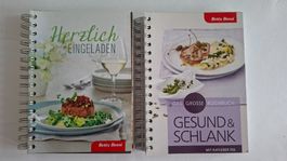 2 Betty Bossi Kochbücher Herzlich eingeladen Gesund& Schlank