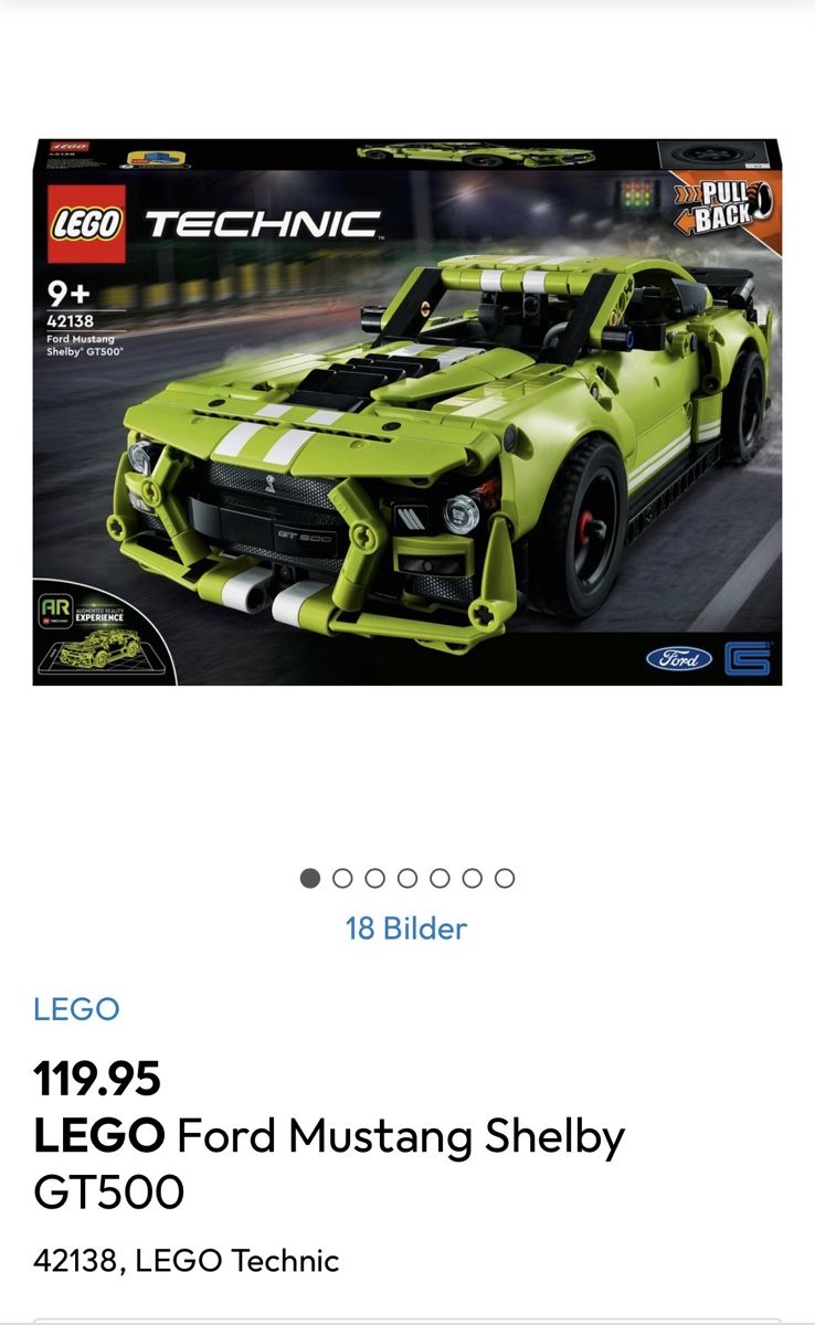 Lego Giocattoli: Lego Technic Ford Mustang – Nuovo (secondo la descrizione) da Güttingen venduto da jos_787s 2