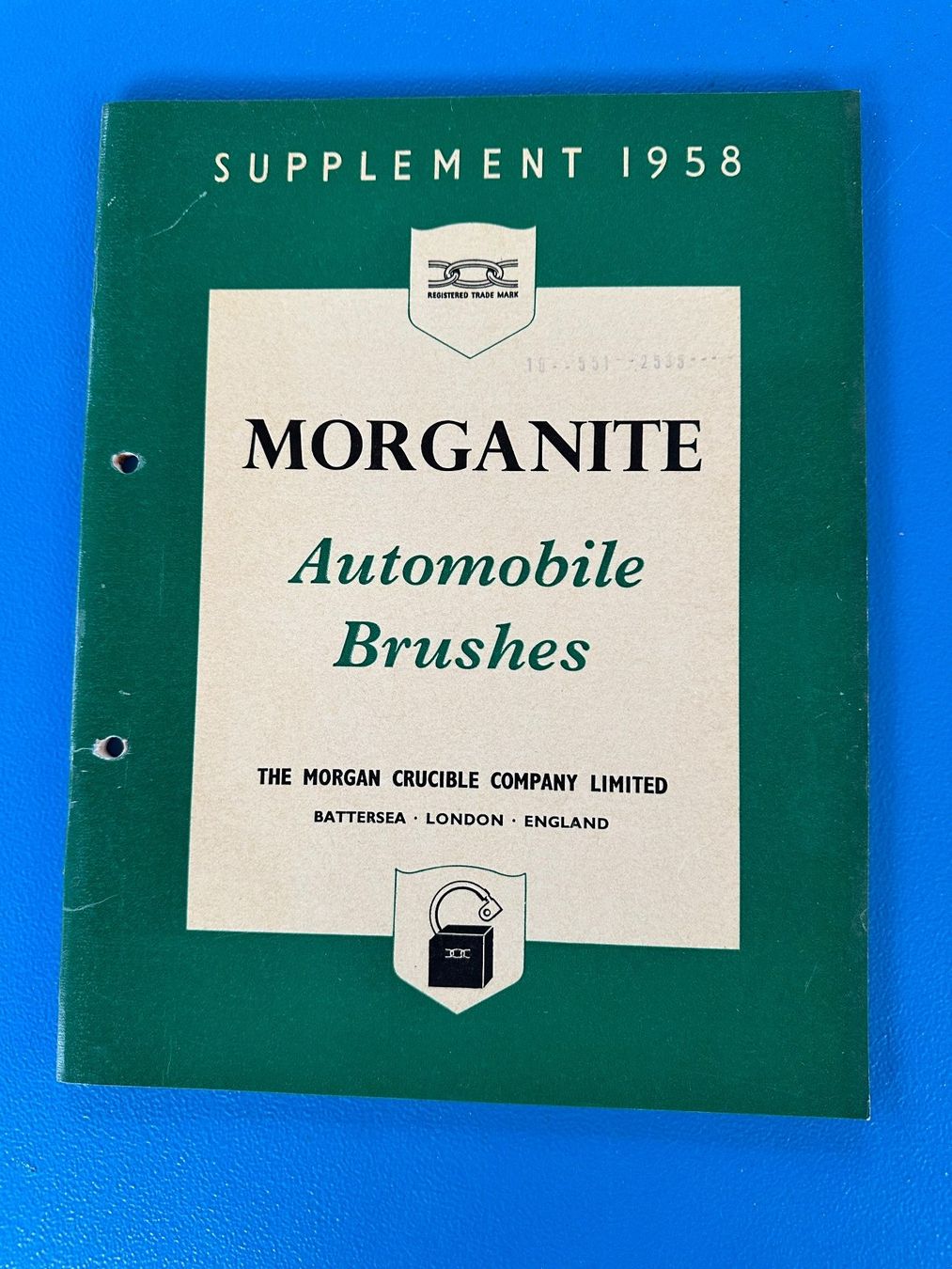 Documenti: Katalog  Bürsten ( Kohlen ), Morganite  1958 ,  Oldtimer – Usato da Boswil venduto da pavo1