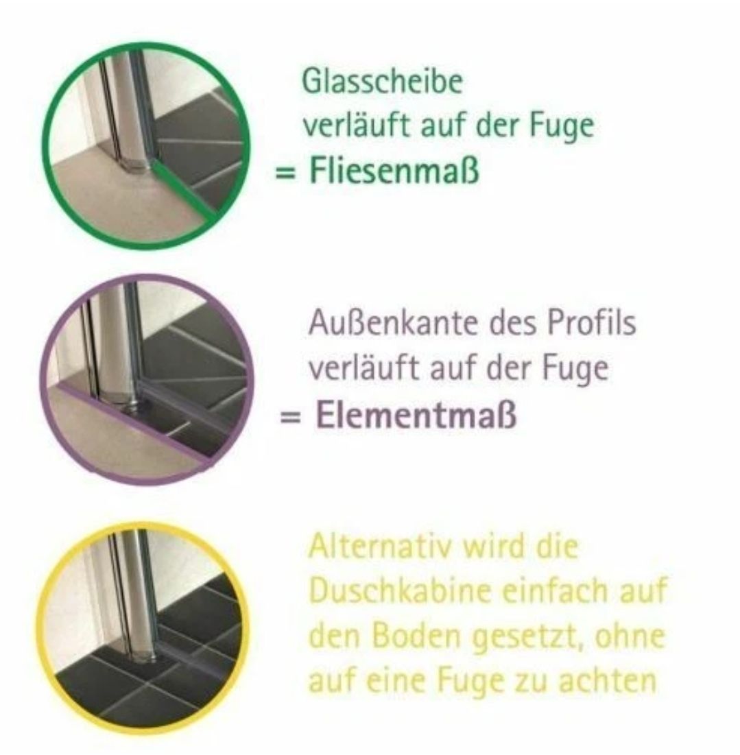 Docce: Glas Duschtrennwand 90x90 – Nuovo e nell'imballaggio originale da Flawil venduto da race-sport 3