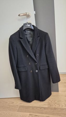Cappotto donna nero doppiopetto Motivi, usato