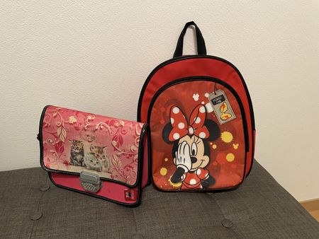 Roter Minnie Mouse Rucksack