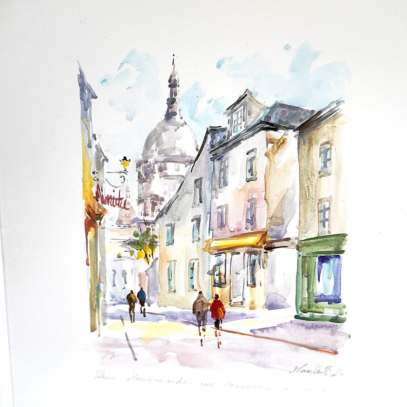 Dipinti: Montmartre Aquarelle – Usato da Baar venduto da 2cvbaar 3