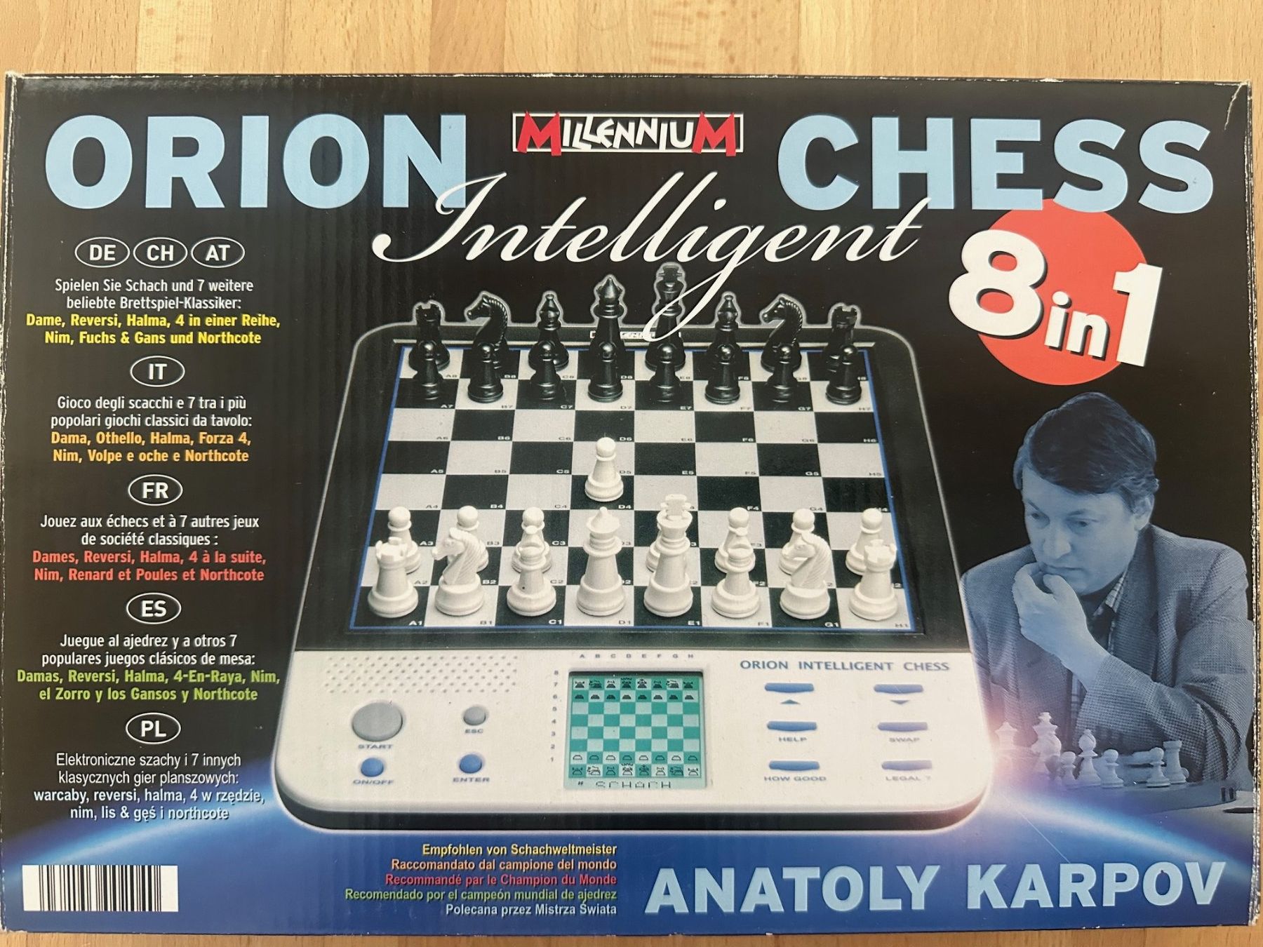 Spiele: Orion Schach Computer 8 in 1 – Gebraucht aus Nussbaumen AG von Pika-Shop