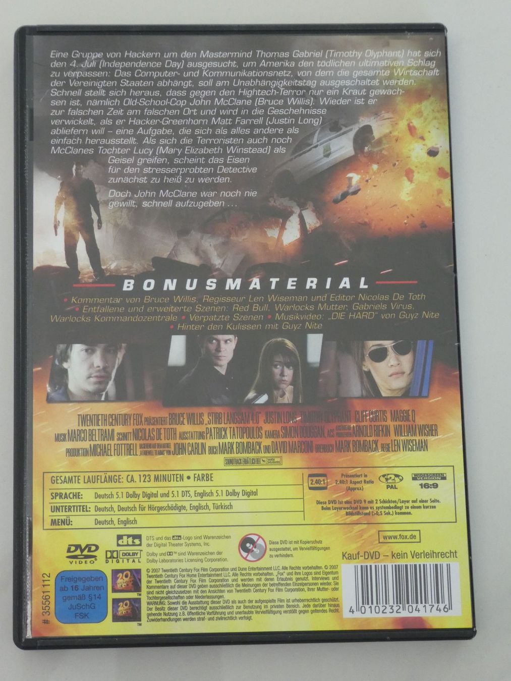 Tutti i DVDs: DVD / Stirb Langsam 4.0 – Usato da Uznach venduto da binmaley 1