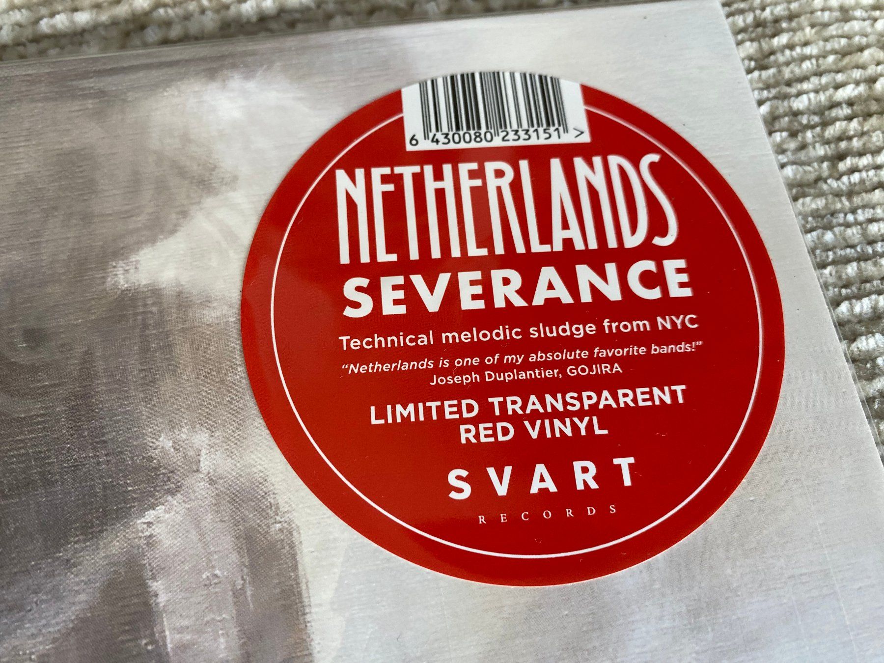 Dischi in vinile: Netherlands – Severance / LP Red – Usato da Basel venduto da Dinosauce 1