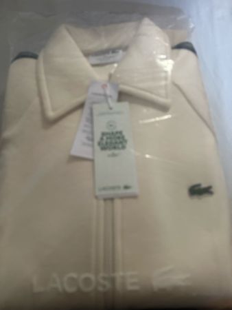 Giacca sportiva Lacoste colore crema taglia S nuova