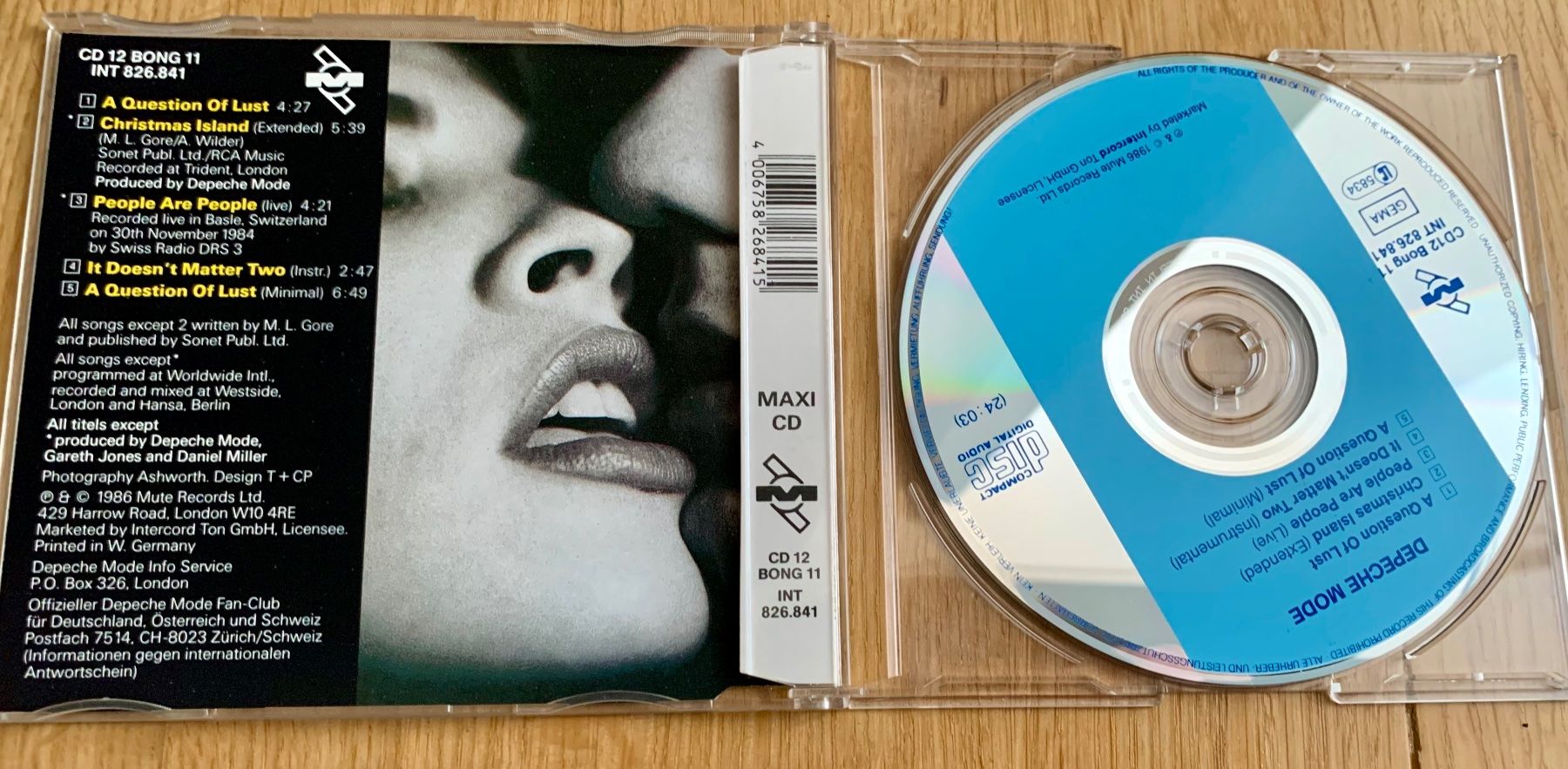 CDs: Depeche Mode a question of lust Maxi CD – Gebraucht aus Zürich von Fieber 1