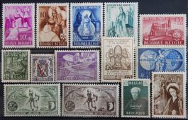 Belgien ex. Kat. 682-866 **/* 1944/50