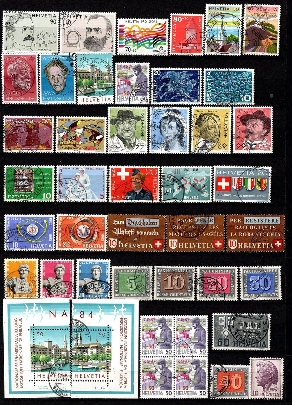 Tutti i francobolli: Sammlung Schweiz (867) – Usato da Burgdorf venduto da blinky01 1