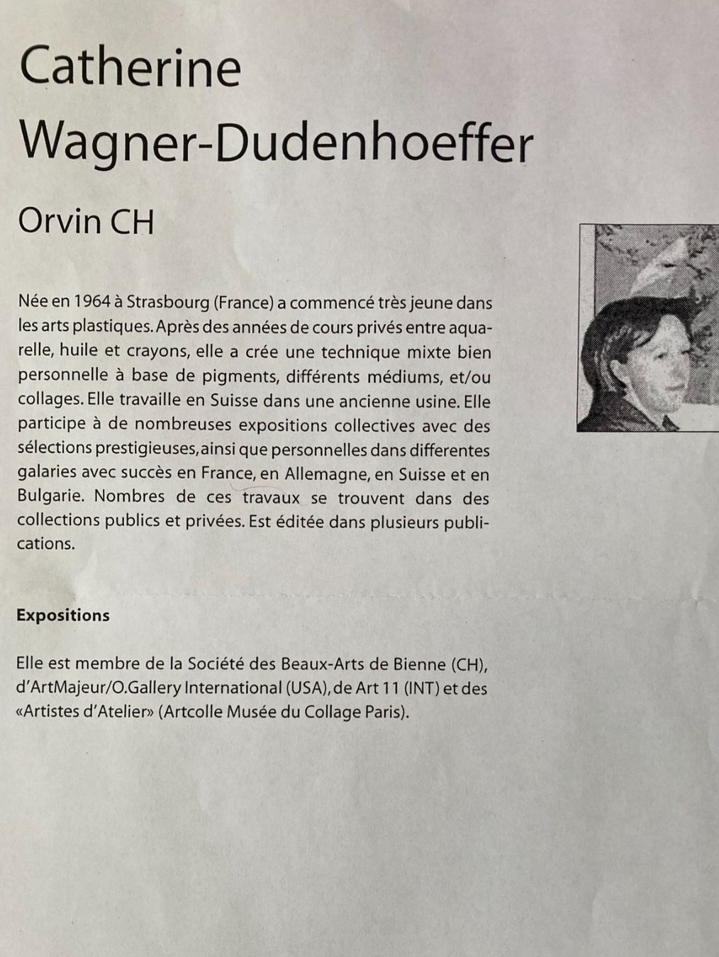 Gemälde: Original Gemälde von Catherine Wagner-Dudenhoeffer – Gebraucht aus Grafenried von Dgr1 4