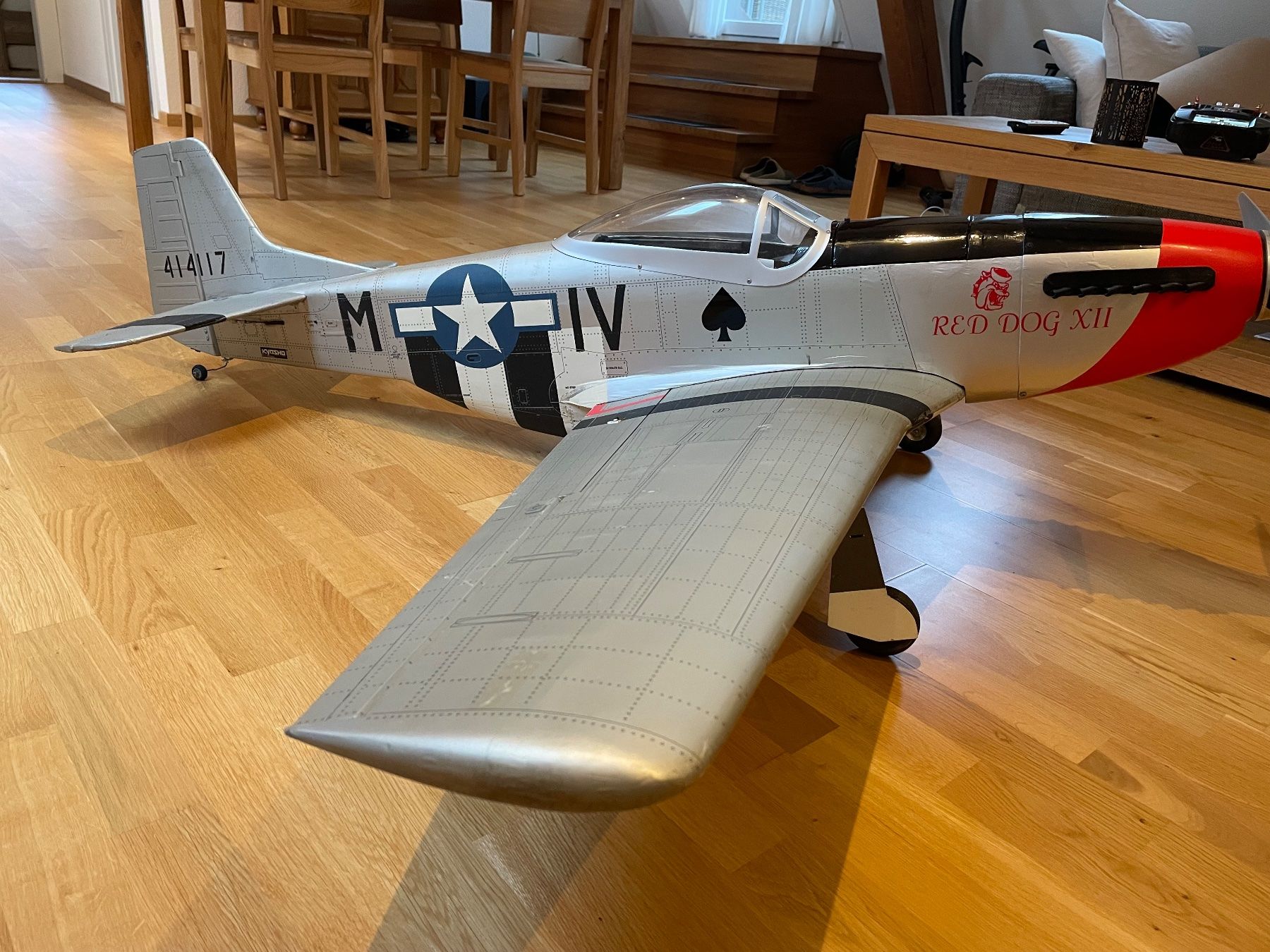 Kyosho Modellismo RC: Mustang P51 Kyosho Spw.1820 – Usato da Neftenbach venduto da CURRAT1 1