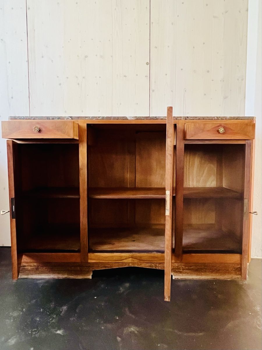 Buffets: Sideboard Buffet Kommode antik in Holz mit Steinplatte – D'occasion à Biel/Bienne par scisala 4