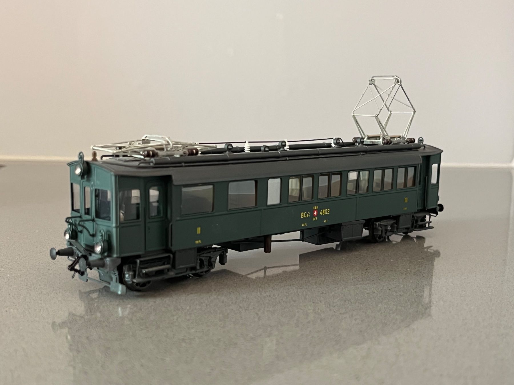 Modelleisenbahnen: SMF Triebwagen BCe 4/4 4802 SBB Messing DC = – Gebraucht aus Disentis/Mustér von Sthb 1