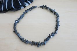 Halskette Anthrazit / Modeschmuck ca 45cm