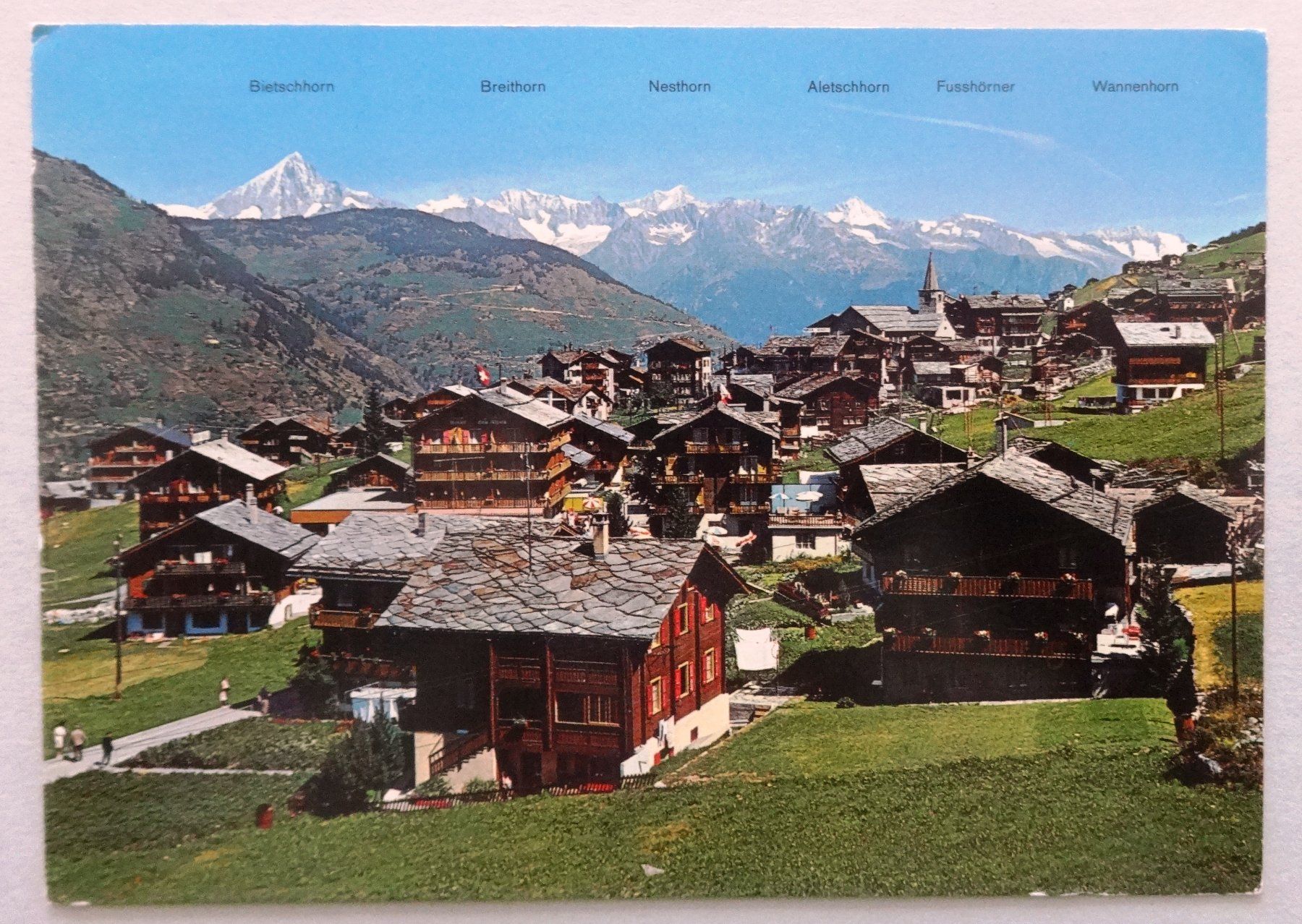 Cartoline postali: Grächen 1619 m – Usato da Fétigny venduto da Billy2miny