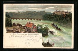 Schaffhausen, Ort mit Rheinfall, 1898