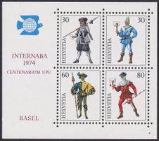 1987, INTERNABA BASEL Block W50 postfrisch ** FW: 2.00