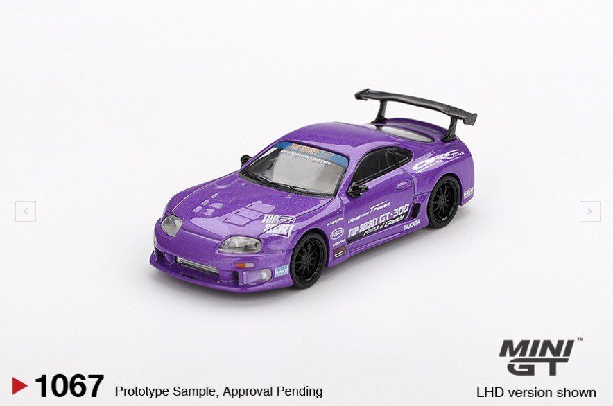 Hot Wheels Modellautos: Mini GT Toyota Supra A80 Top Secret GT-300 Supra MK IV 1067 – Neu und originalverpackt aus Flawil von HeisseReifen